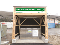Neuer TKV-Container vor ASZ Thalheim